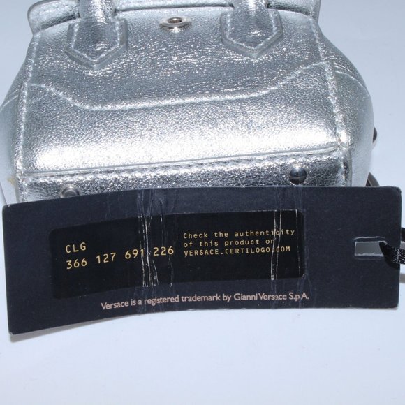 Versace Bag Charm Keychain Coin Purse Small Shoulder Bag $380 New W/Minor Defect - Picture 6 of 6